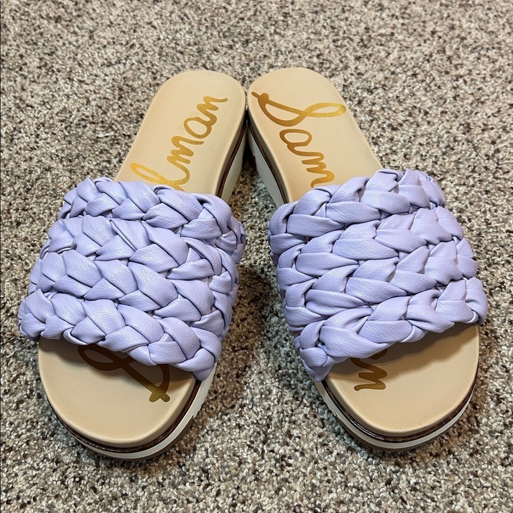 Sam Edelman Ainslie Slide Sandals Misty Lilac Purple Size 9 - Picture 11 of 12